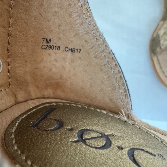 b.o.c. Born O. Concept Womens Braided Flats-Sandals-Shoes Gold Tan Gladiator Sz7 - Picture 9 of 10